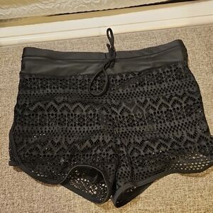 Black Lace Women's Shorts